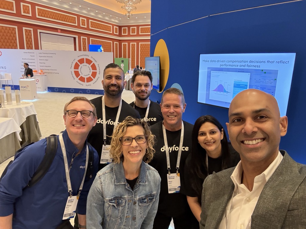 Somen and the team at a Dayforce conference
