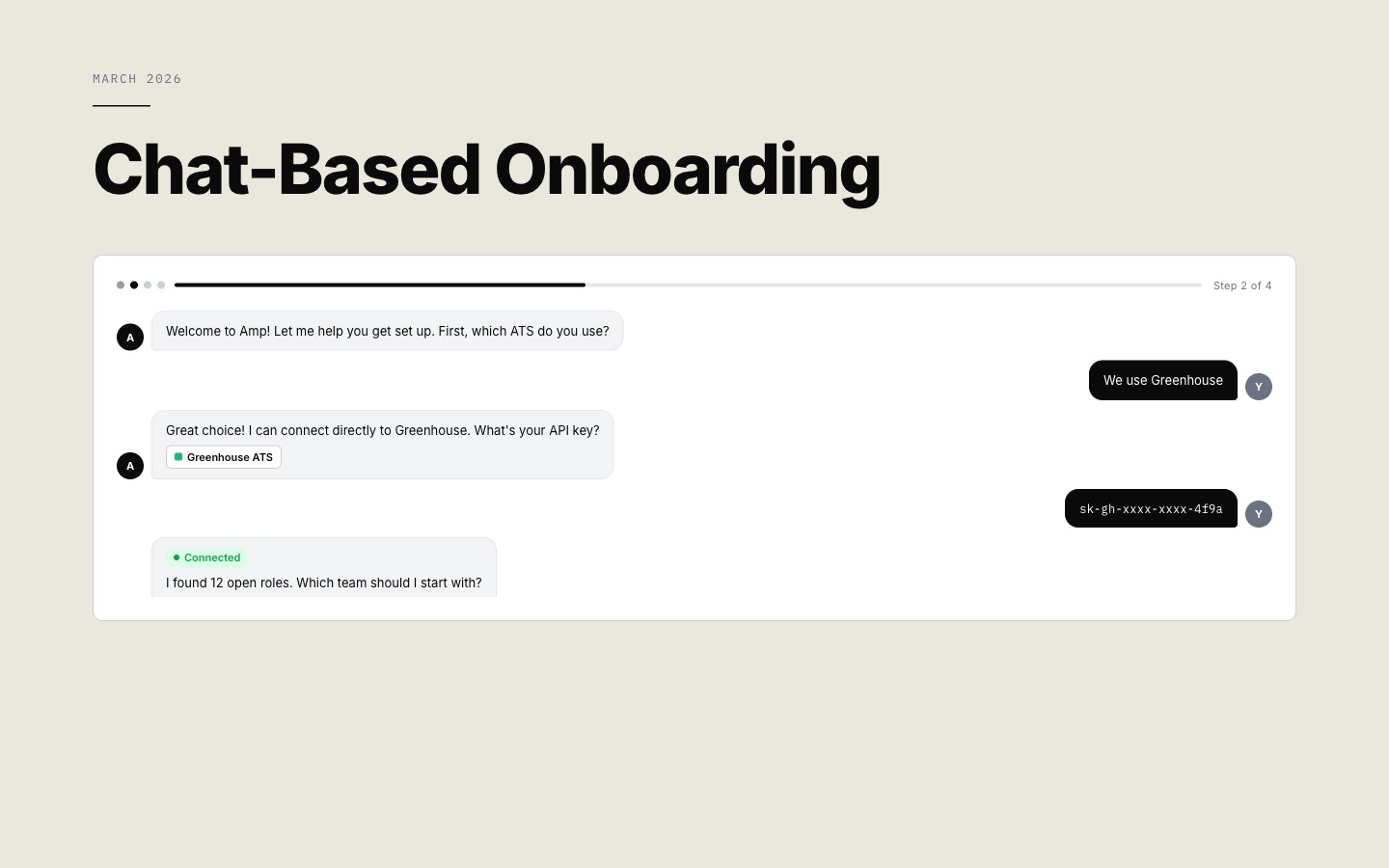 Chat-based onboarding